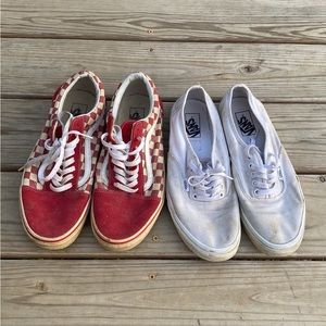 Vans Old Skool / authentic bundle both size 10.5